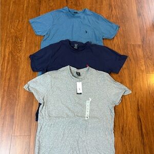 U.S. Polo Assn. Blue, Navy, and Gray Short Sleeve Tees